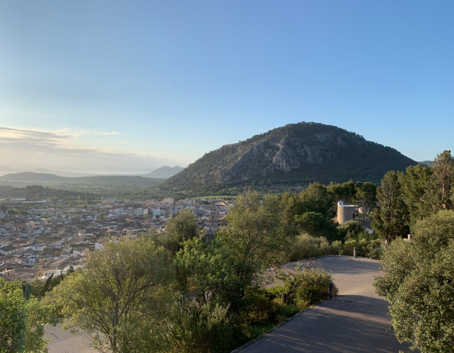 View over Pollença and Puig de Maria in north Mallorca