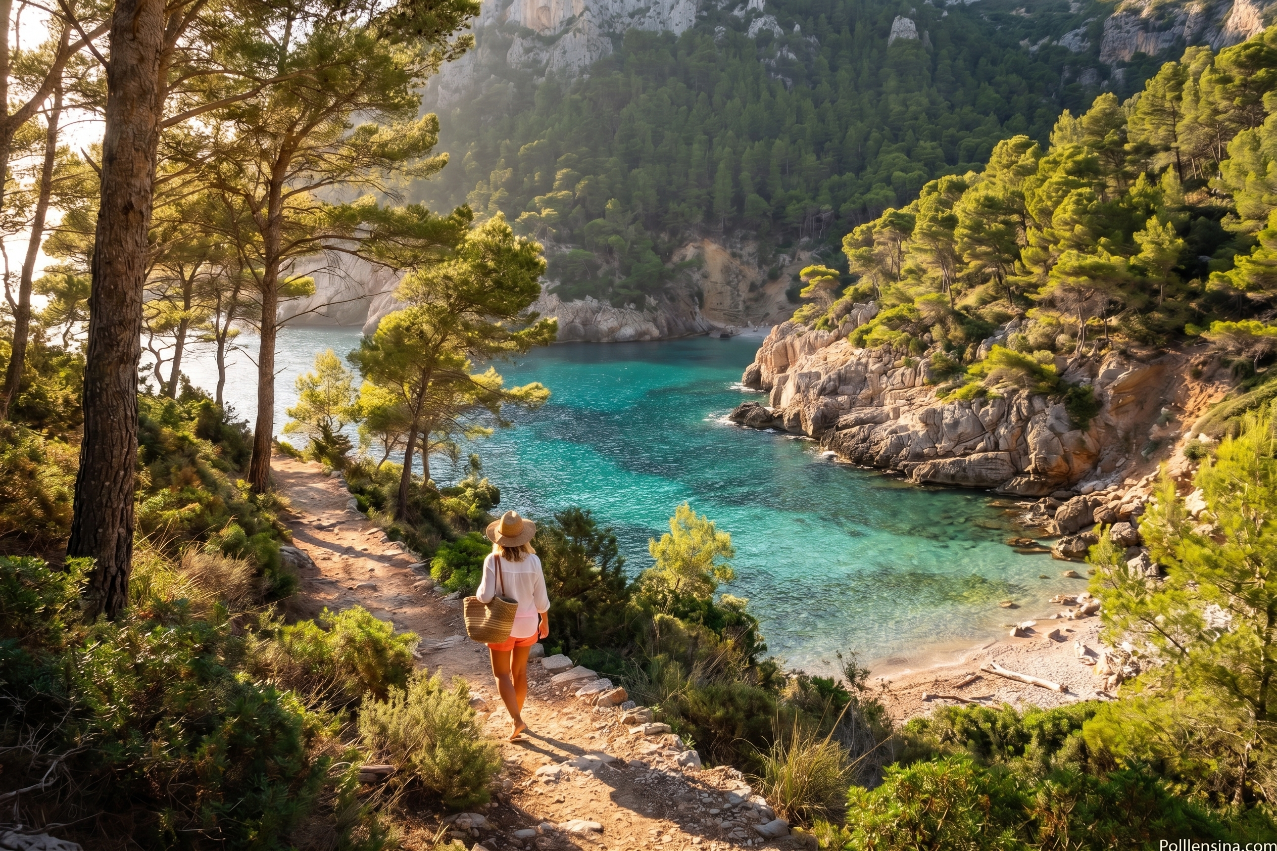 Hidden coves along the northern coastline