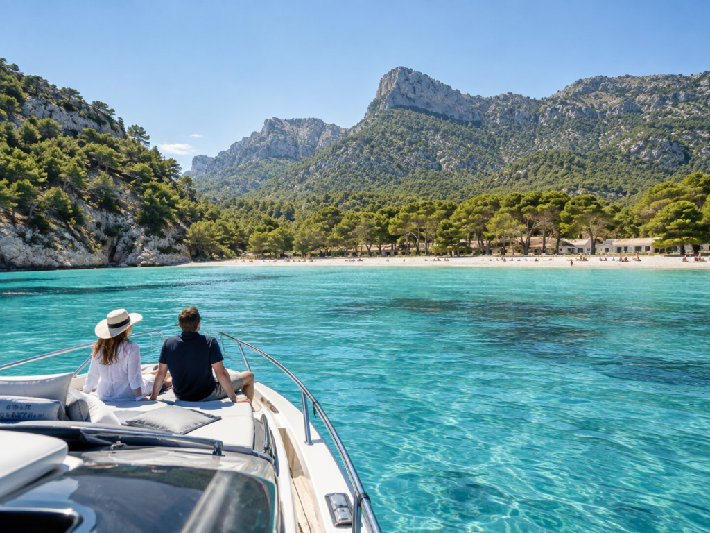 Ein Tag mit dem Boot in der Bucht von Pollensa